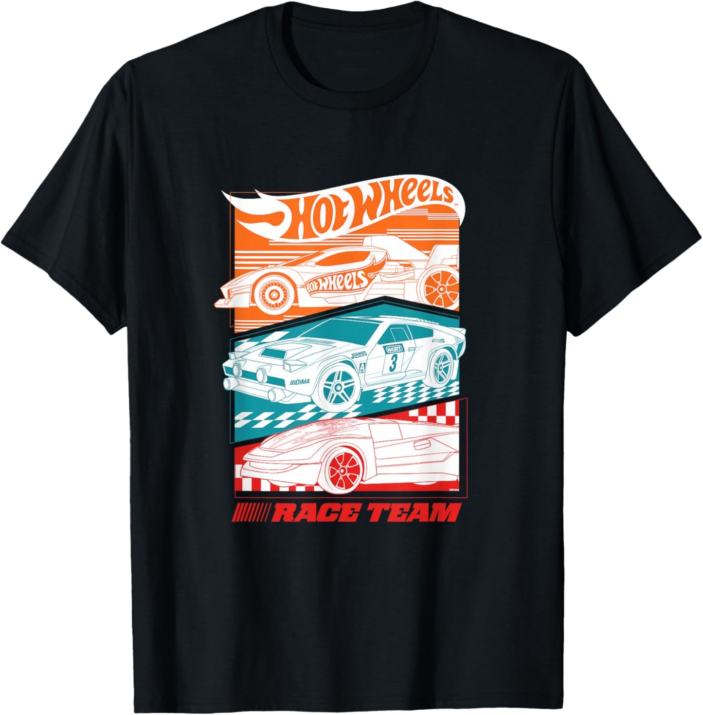 Hot Wheels Race to Win Full Throttle T-Shirt - T-Shirt | Black