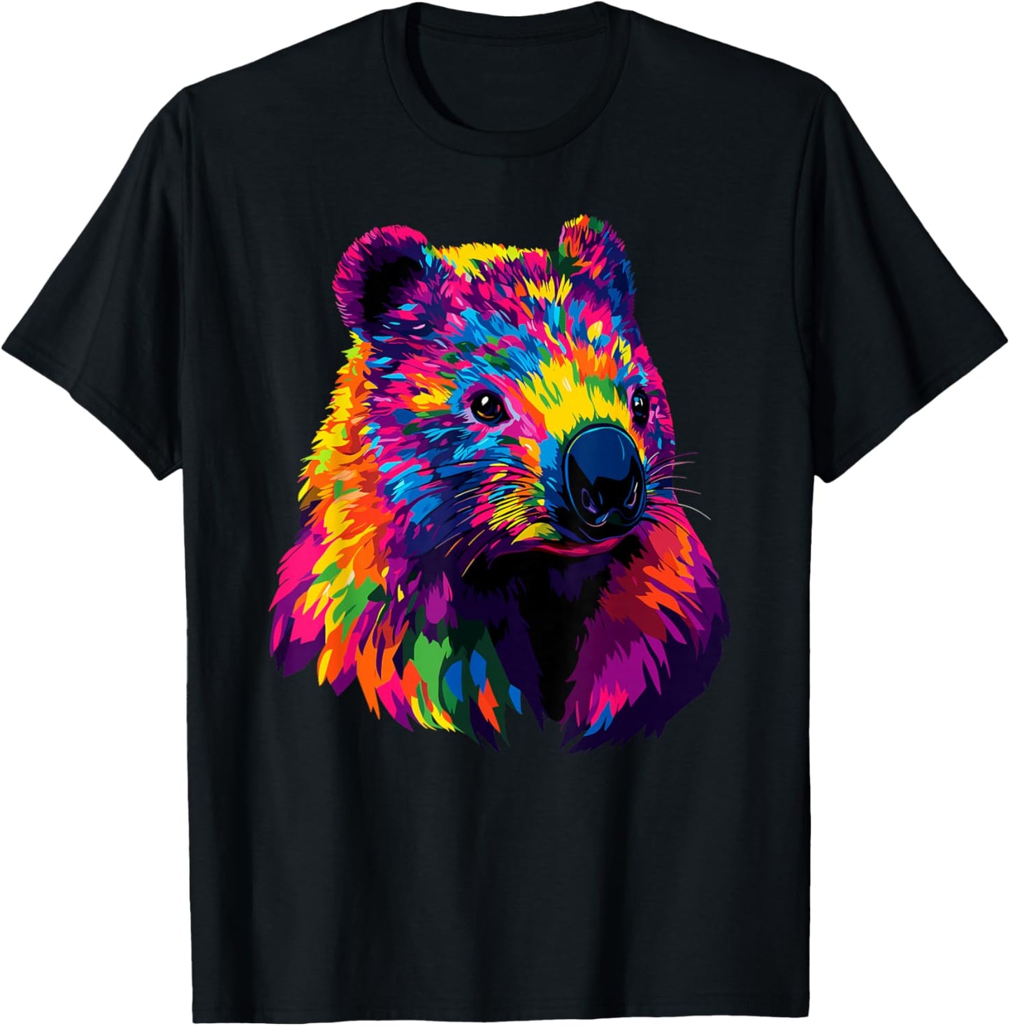 Wombat Australia Marsupial Sweet Wombat , Black, S T-Shirt - T-Shirt | Black