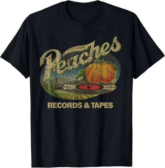 Peaches Special Records Tape Vintage T-Shirt - T-Shirt | Black
