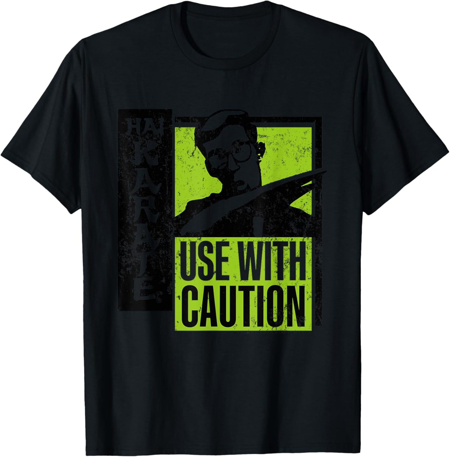 Hai Karate Use With Caution Black And Green Retro Aftershave T-Shirt - T-Shirt | Black