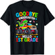 Goodbye Kindergarten Hello 1st Grade Graduation Boys Kids T-Shirt - T-Shirt | Black