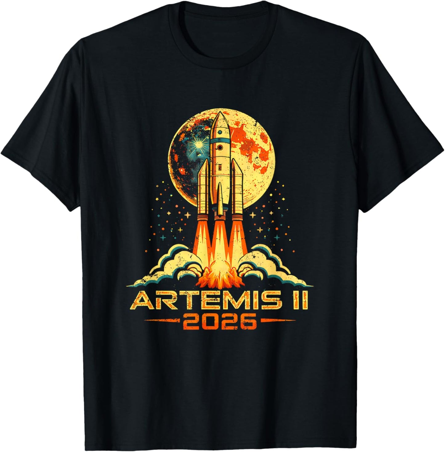 Artemis II Back to the Moon 2026 Gift Women Kids T-Shirt - T-Shirt | Black
