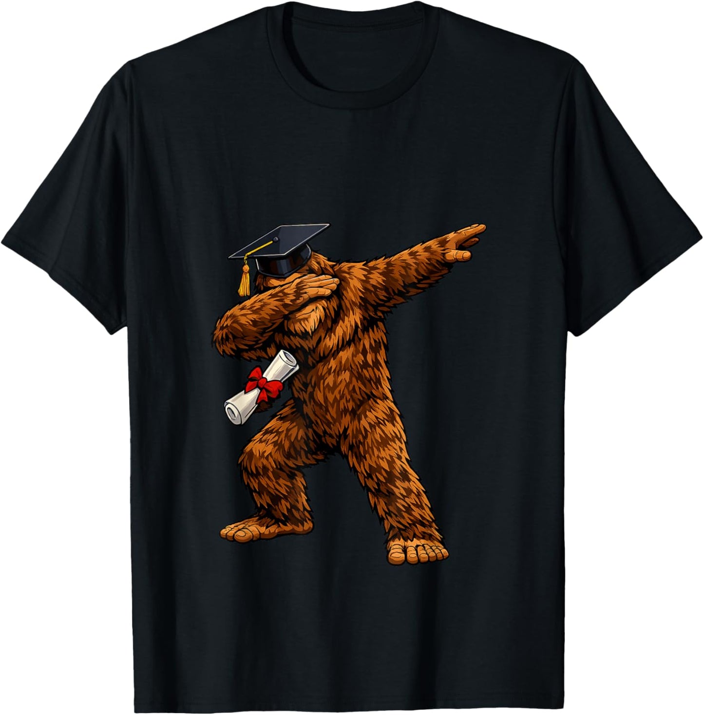 Class of 2026 Graduation 2026 Bigfoot Dabbing Graduate Grad T-Shirt - T-Shirt | Black