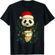 Christmas Panda T-Shirt - T-Shirt | Black
