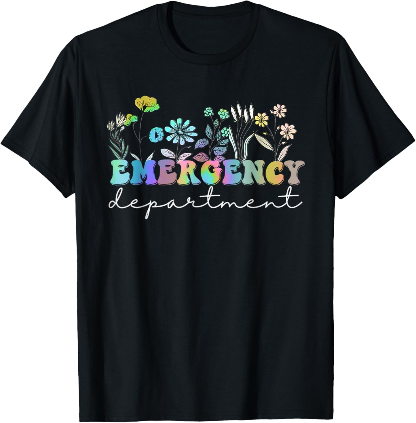 ER Nurse Emergency Department Emergency Room Tie Dye T-Shirt - T-Shirt | Black