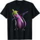 Eggplant Dabbing T-Shirt - T-Shirt | Black