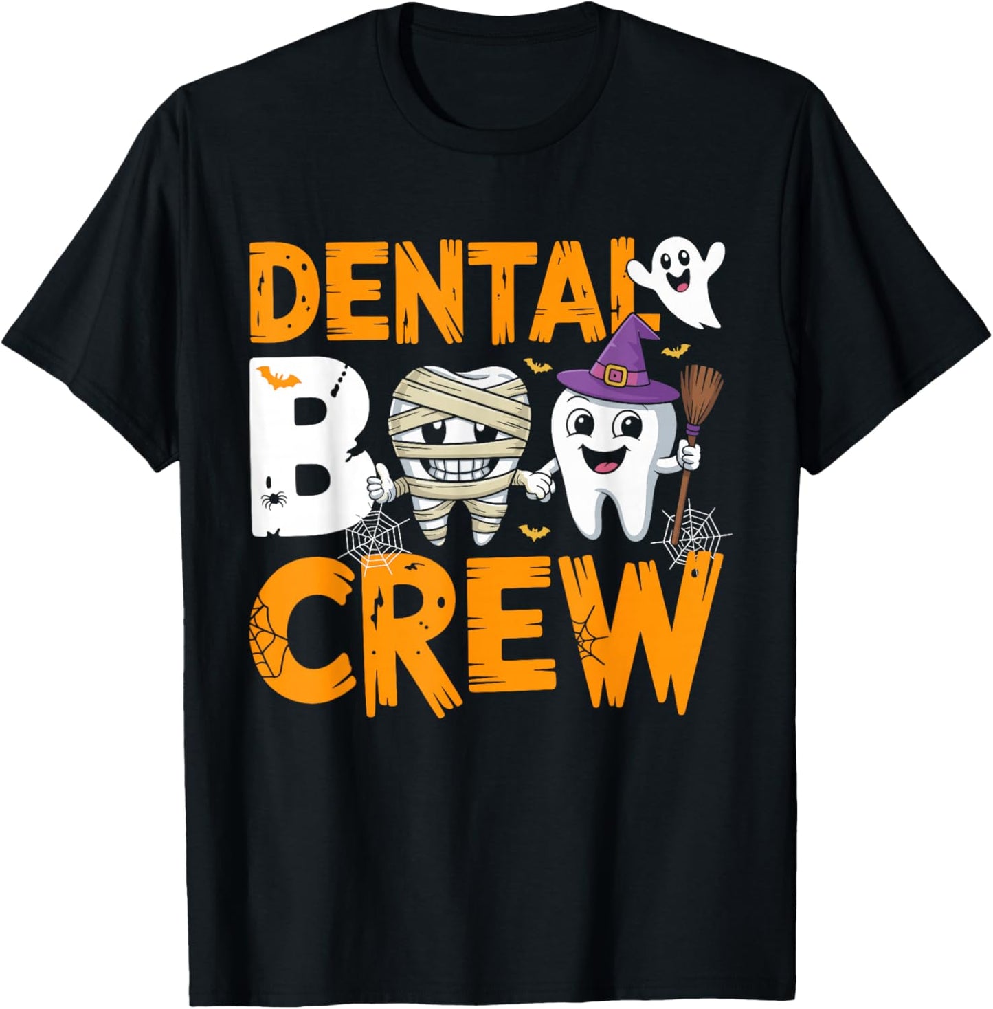 Dental Boo Crew Dentist Assistant Halloween Costume T-Shirt - T-Shirt | Black