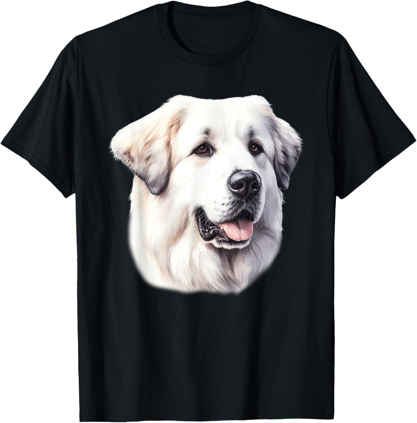 Great Pyrenees Portrait T-Shirt - T-Shirt | Black