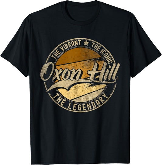 Oxon Hill MD | Maryland | Vintage Distressed T-Shirt - T-Shirt | Black