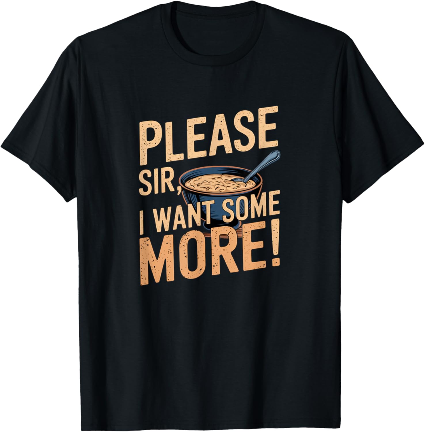 Oliver Please Sir Novel Vintage Musical Theatre Broadway T-Shirt - T-Shirt | Black