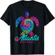 Atlantis Bahamas Vacation Tribal Tie Dye Sea Turtle T-Shirt - T-Shirt | Black