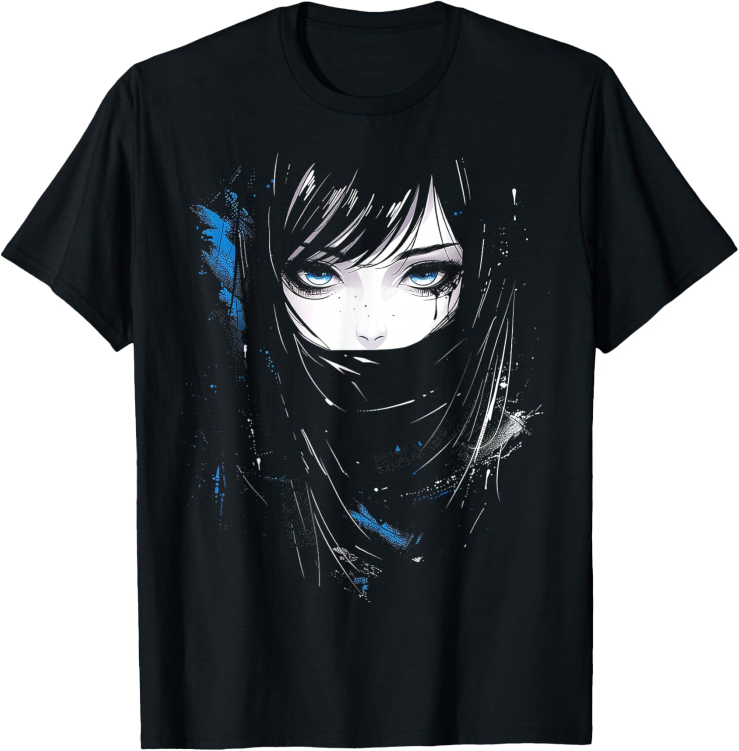 Anime Manga Motif Art Anime T-Shirt - T-Shirt | Black