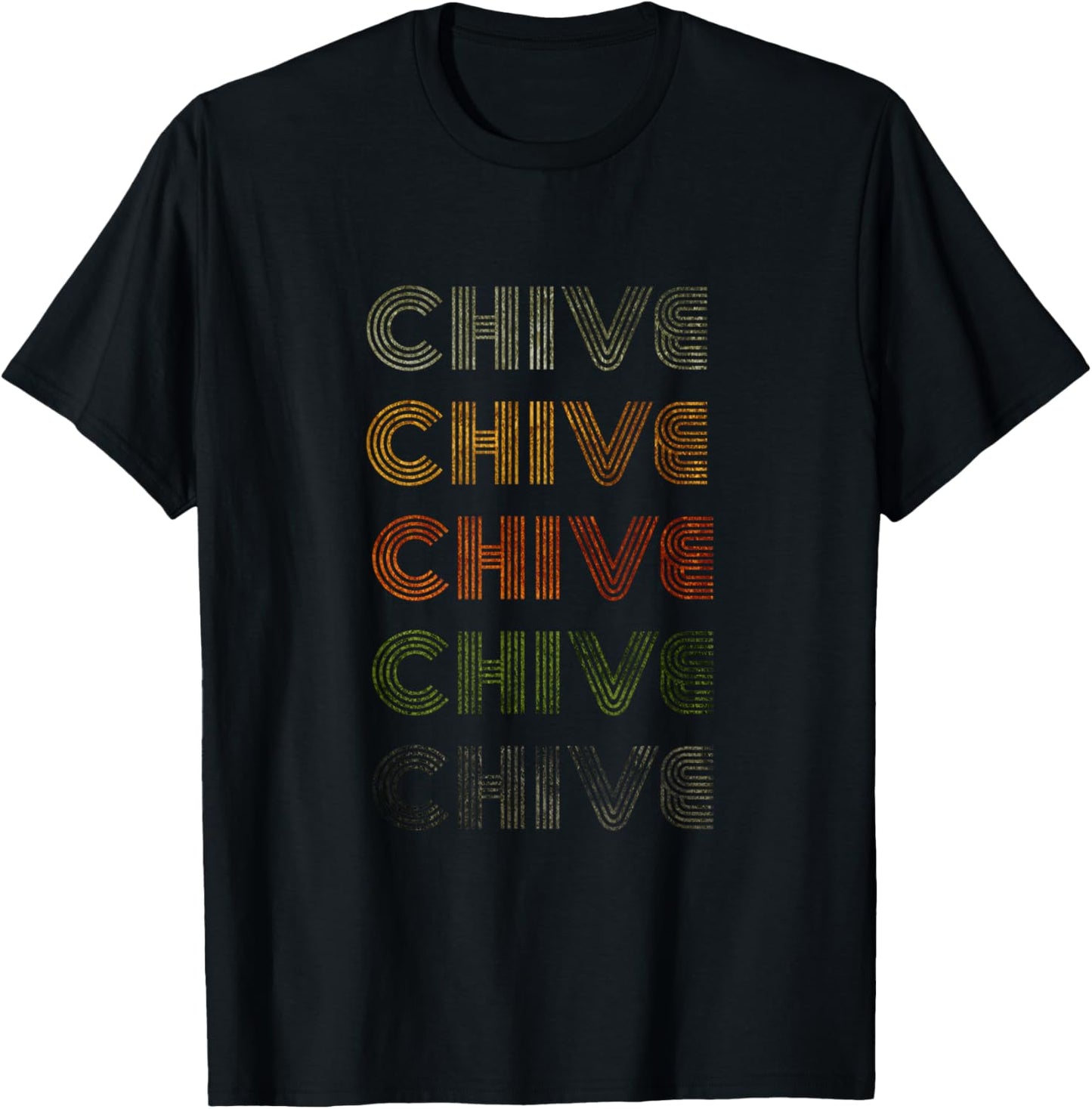 Love Heart Chive Grunge Vintage Style Black Chive T-Shirt - T-Shirt | Black
