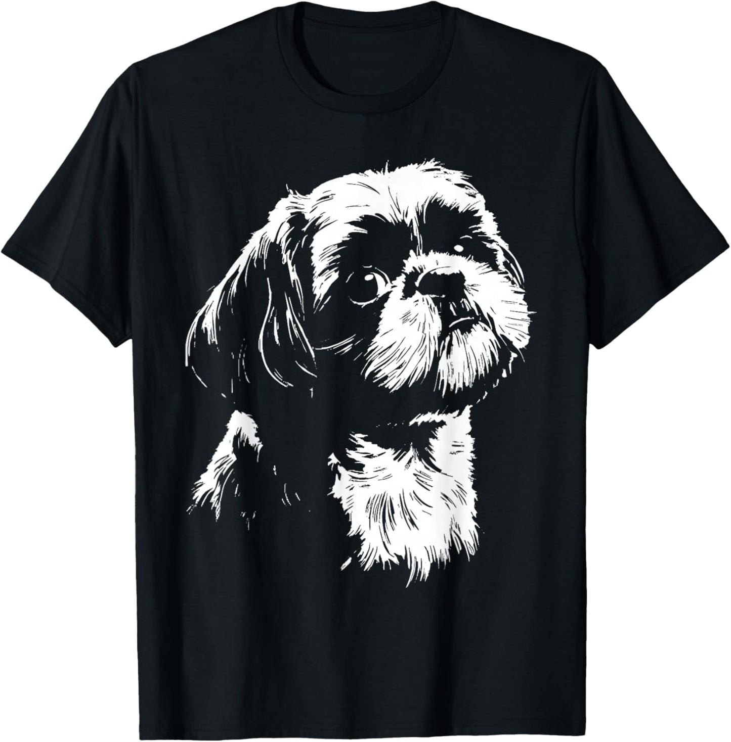 Cute Shih Tzu Lover Cute Dog Lover Dog Mom Dog Dad T-Shirt - T-Shirt | Black