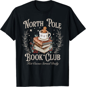 All Booked for Christmas Coquette Xmas Book Club Book Lovers T-Shirt - T-Shirt | Black