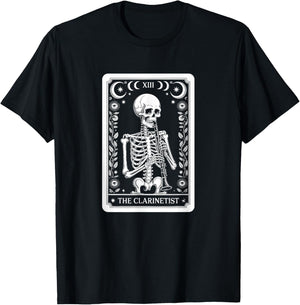 The Clarinetist Tarot Card, Clarinet Player T-Shirt - T-Shirt | Black