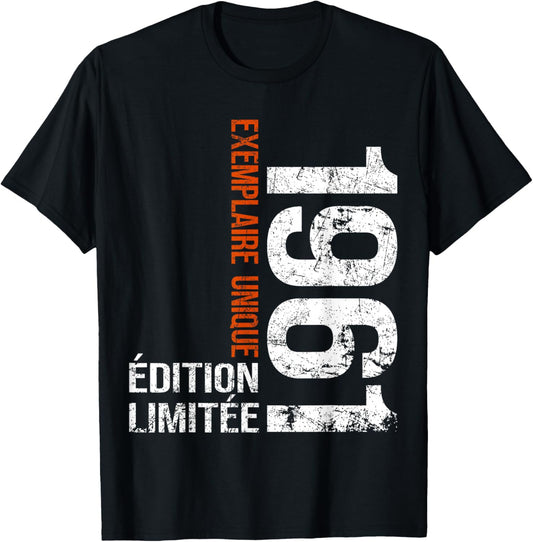 Vintage 1961 Gift 65 Years Man Birthday Humour T-Shirt - T-Shirt | Black