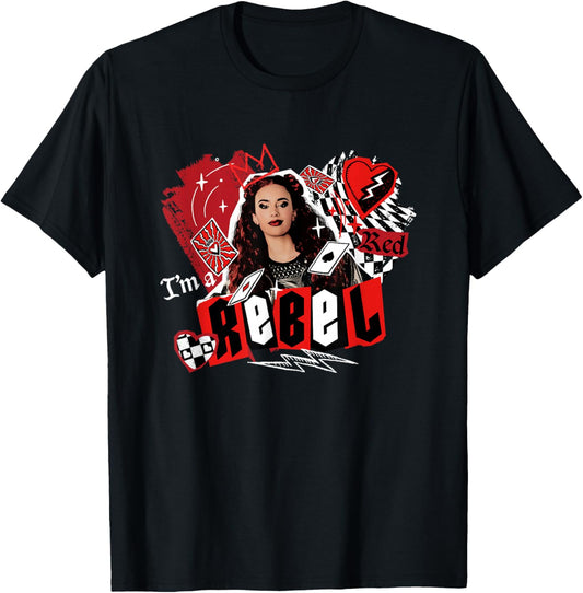 Disney Descendants: The Rise Of Red I'm A Rebel Vintage T-Shirt - T-Shirt | Black