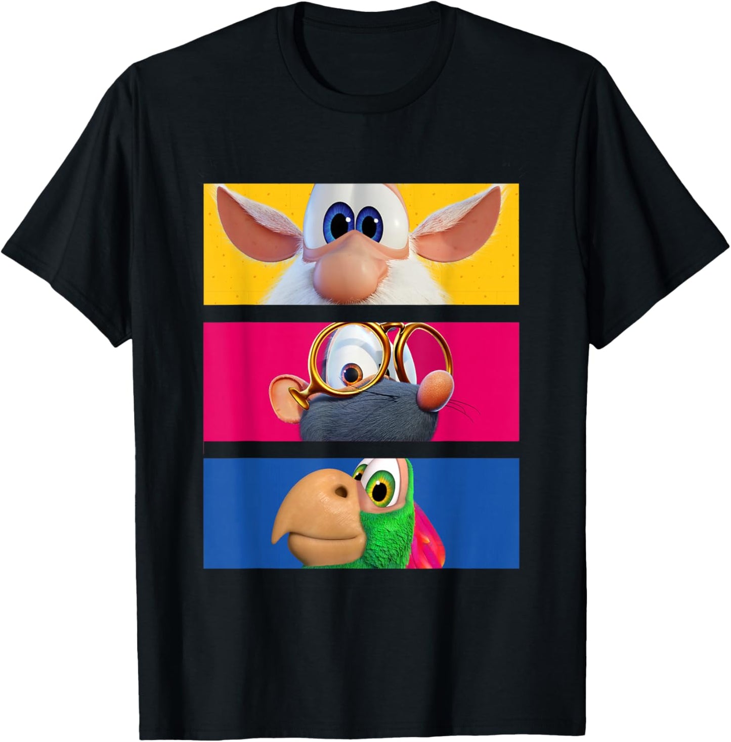 Booba & Friends Eyes T-Shirt - T-Shirt | Black
