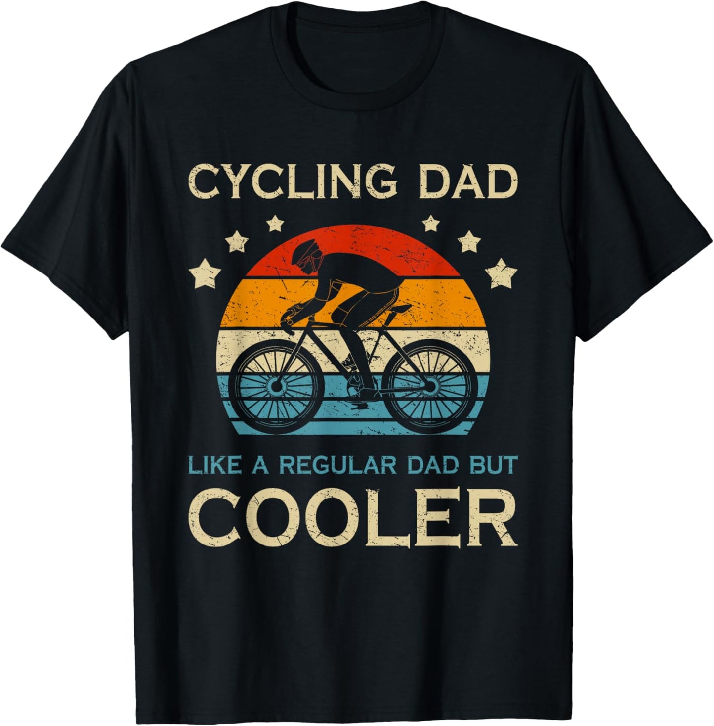 Cycling Dad Wie EIN Normaler Vater Nur Cooler Radfahrer Papa T-Shirt - T-Shirt | Black