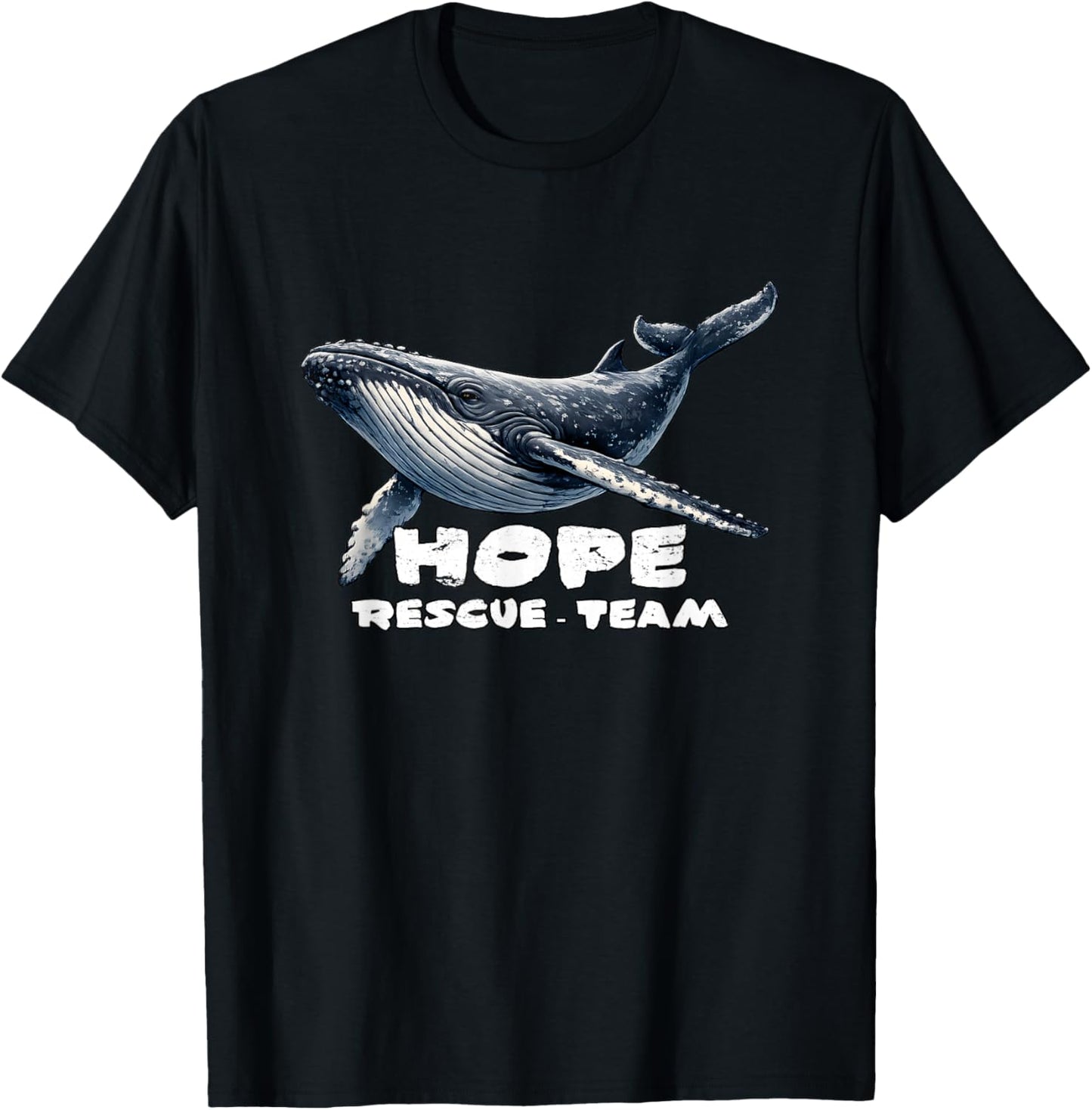Buckelwal Hope - Rescue Team Ostsee Walrettung T-Shirt - T-Shirt | Black