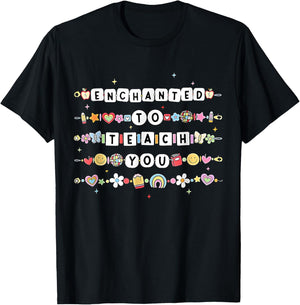 Enchanted To Teach You Friendship Bracelet T-Shirt - T-Shirt | Black