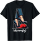 Harris Obviously For President 2024 Kamala High Heels Funny T-Shirt - T-Shirt | Black