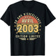Avril 2003 Cadeau Anniversaire Avril 2003 23 Ans Homme Femme T-Shirt - T-Shirt | Black