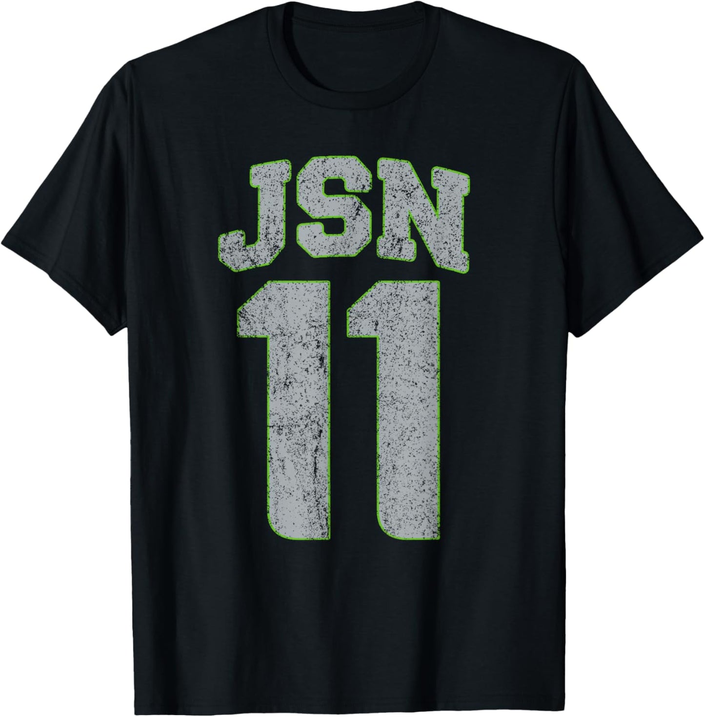 Vintage JSN 11 Distressed T-Shirt - T-Shirt | Black