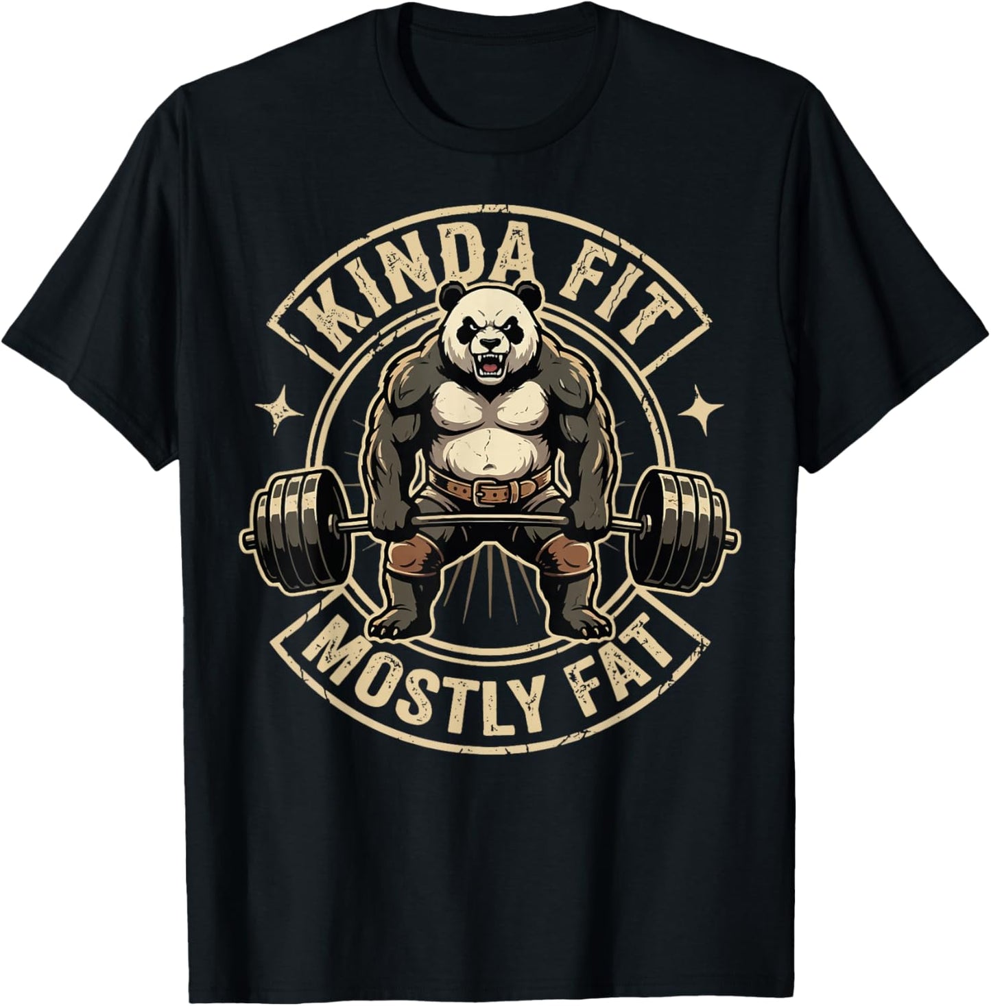 Kinda Fit Mostly Fat T-Shirt - T-Shirt | Black