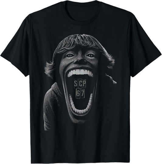 SCP 67 Six Seven 6 7 Meme Design 6 7 T-Shirt - T-Shirt | Black