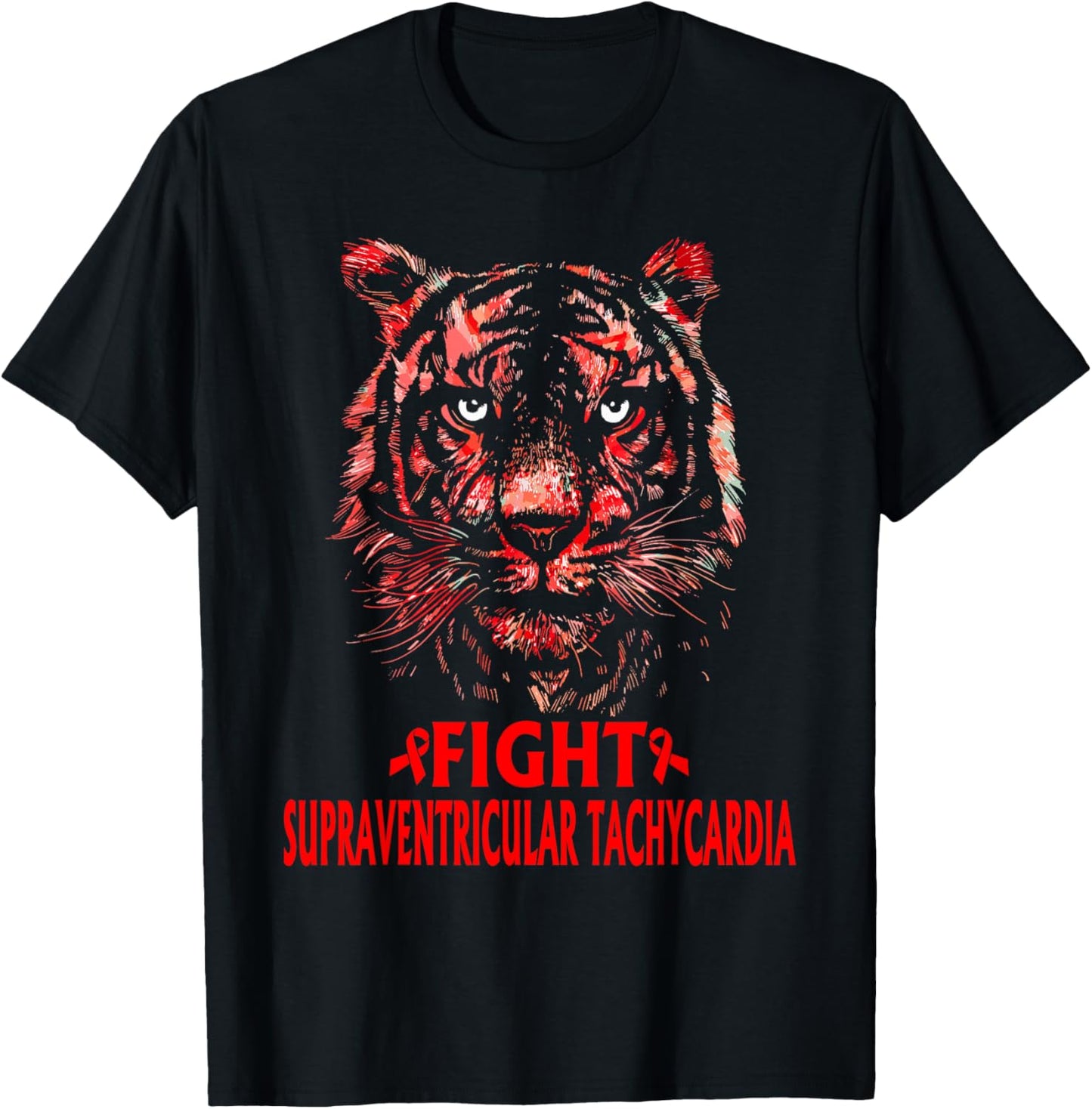 Supraventricular tachycardia SVT Awareness, Fight SVT T-Shirt - T-Shirt | Black