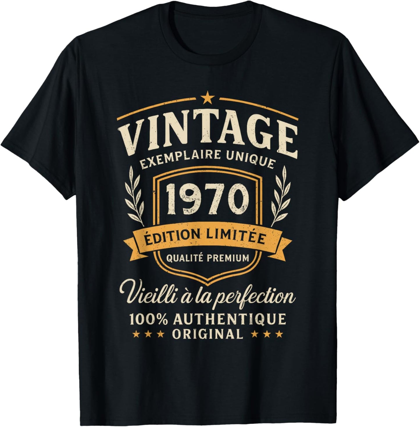 Birthday Gift 56 Years Vintage 1970 Humor 56 Years Man T-Shirt - T-Shirt | Black