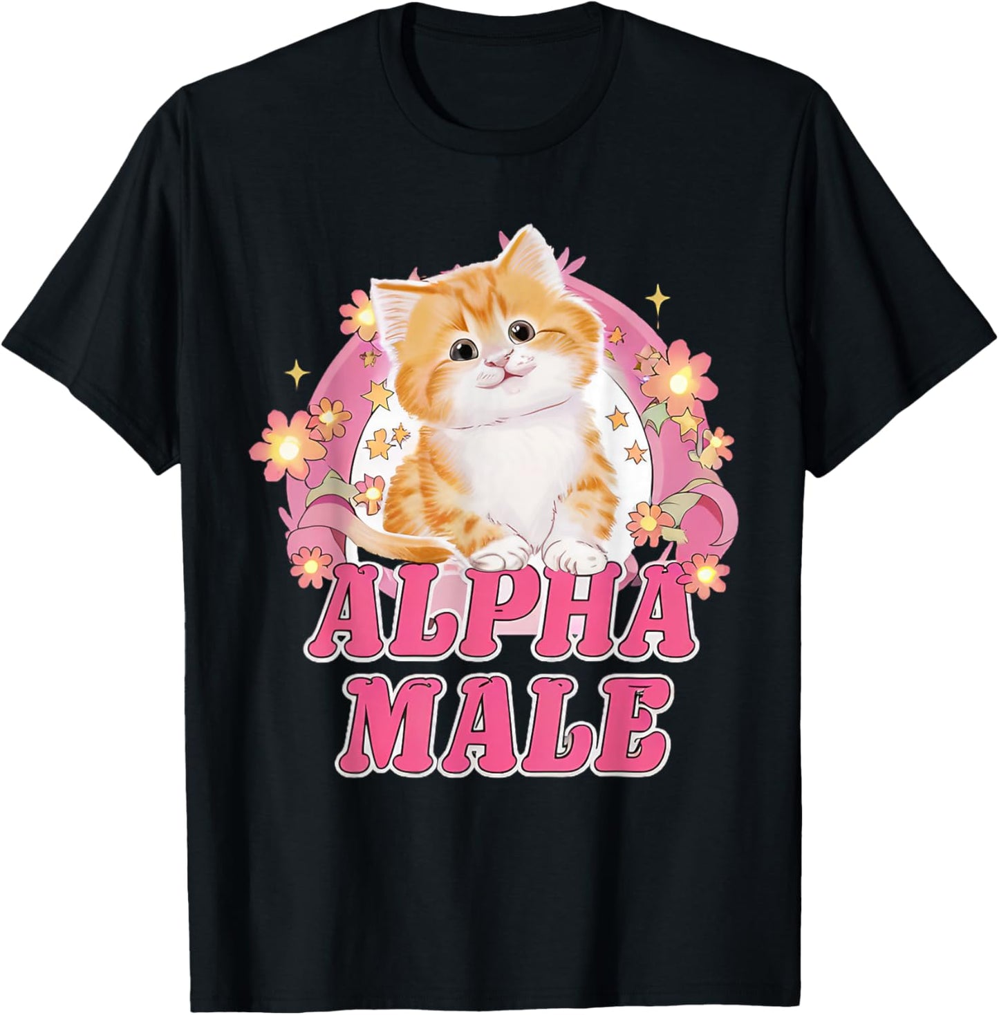 Alpha Male Cute Kitty Cat Funny Oddly Specific Dank Meme T-Shirt - T-Shirt | Black