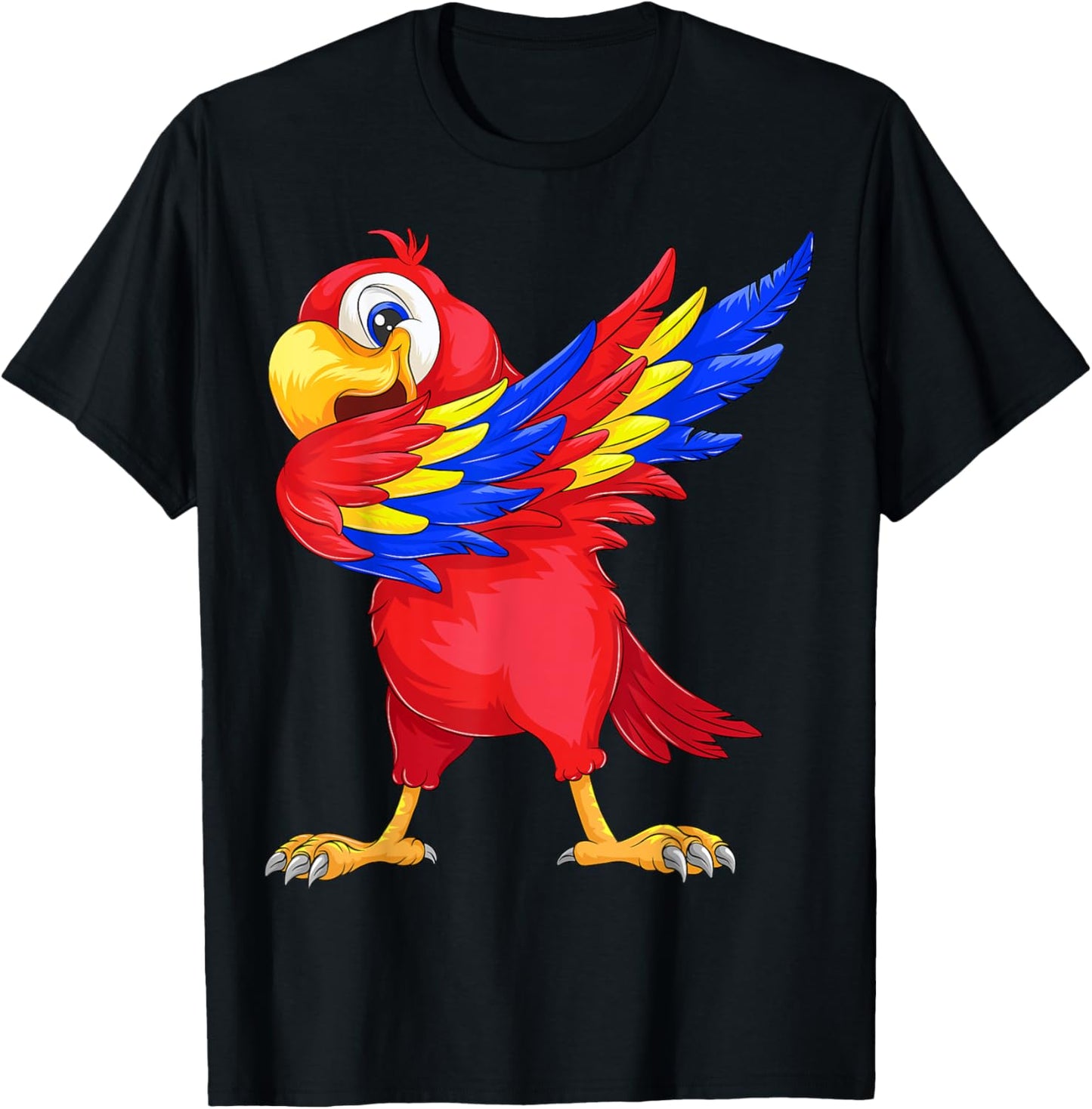 Cool Parrot Art Women Pet Bird Tropical Parrot Lover T-Shirt - T-Shirt | Black