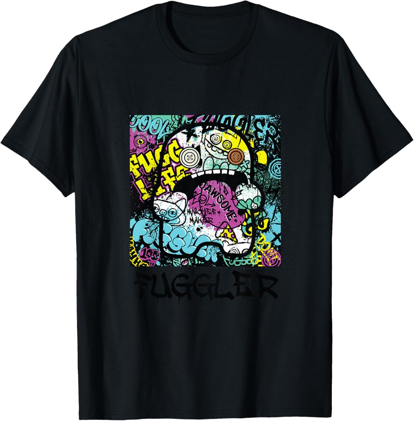 Fuggler Fugg Life Graffiti Kids T-Shirt - T-Shirt | Black