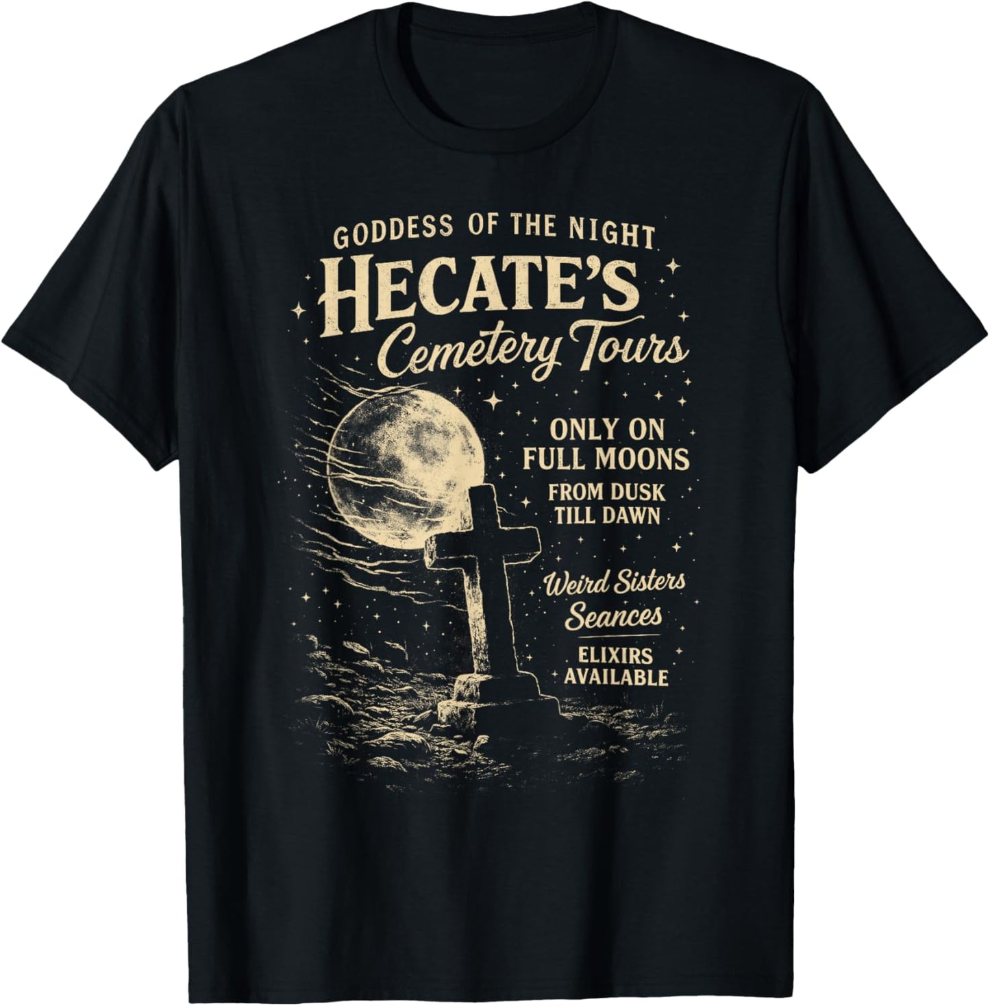 Hekate Hecate Greek Mythology Feminist Goddess of Witchcraft T-Shirt - T-Shirt | Black