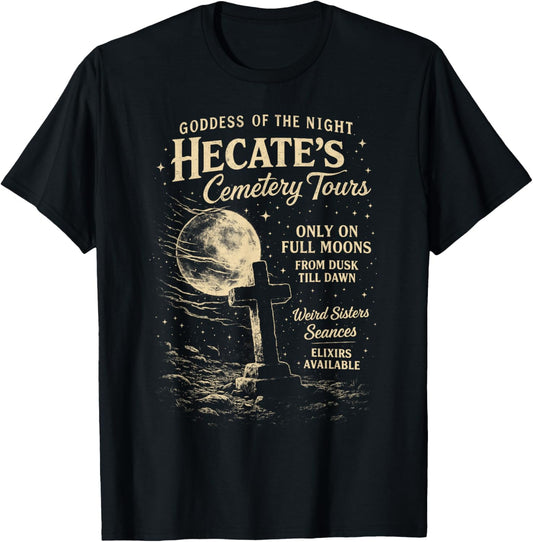 Hekate Hecate Greek Mythology Feminist Goddess of Witchcraft T-Shirt - T-Shirt | Black