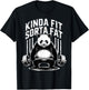Kinda Fit Sorta Fat Funny Gym Panda Training Weightlifting T-Shirt - T-Shirt | Black