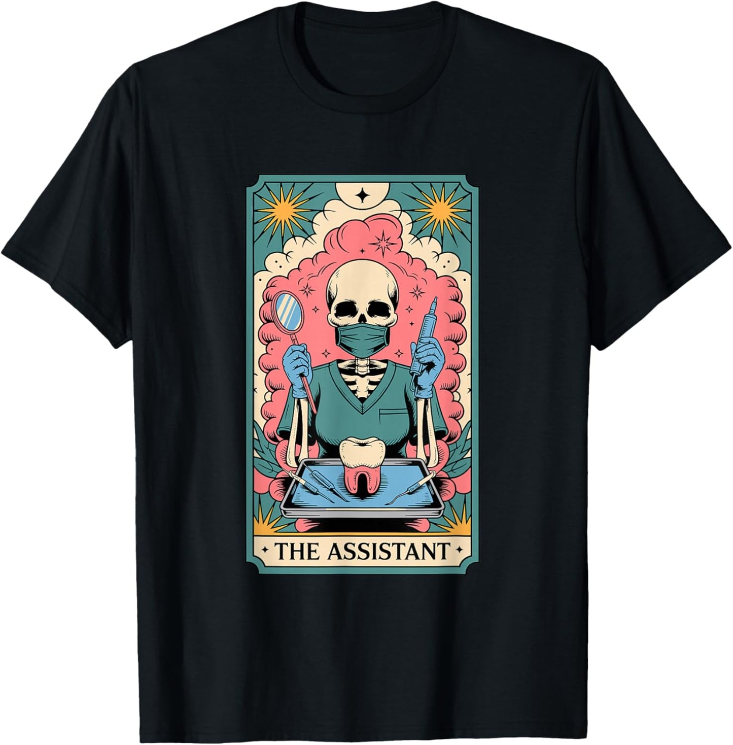 Tarot Card Dental Assistant T-Shirt - T-Shirt | Black
