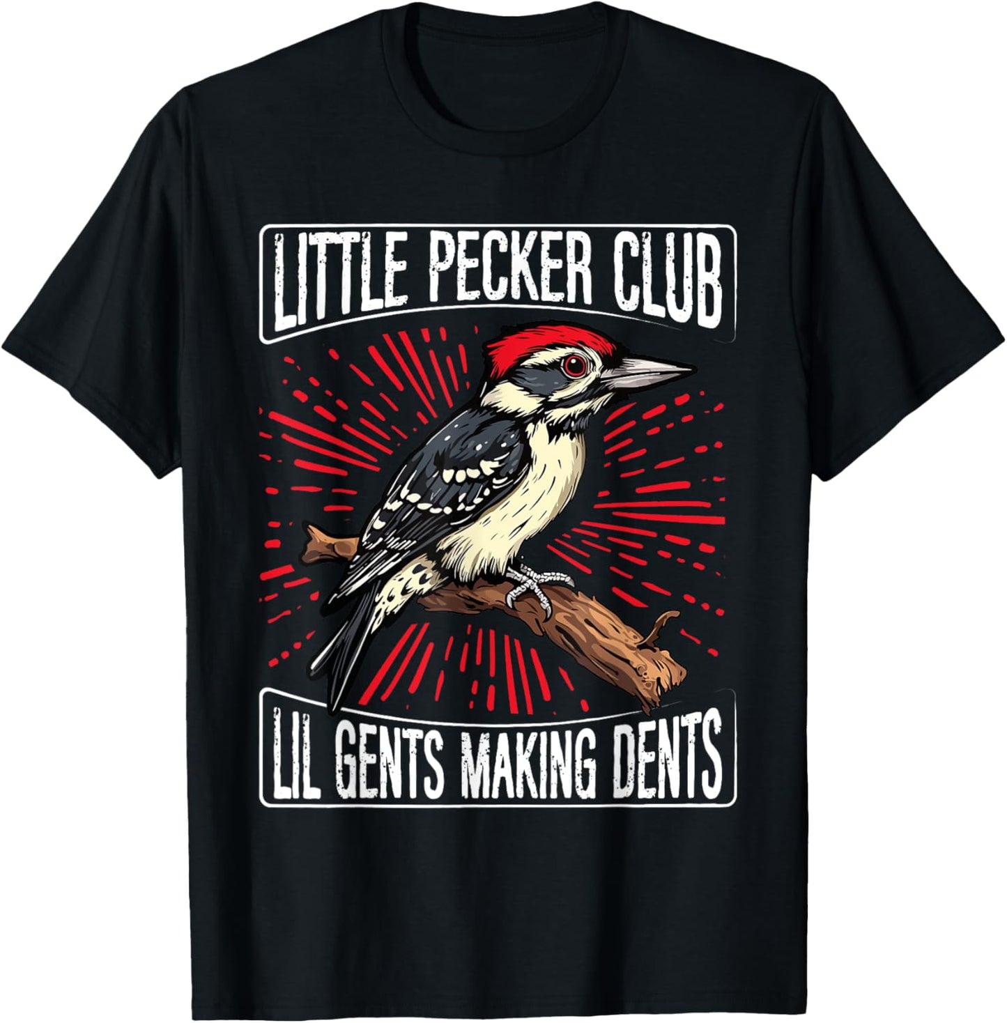 Little Pecker Club Lil Gents Making Dents T-Shirt - T-Shirt | Black