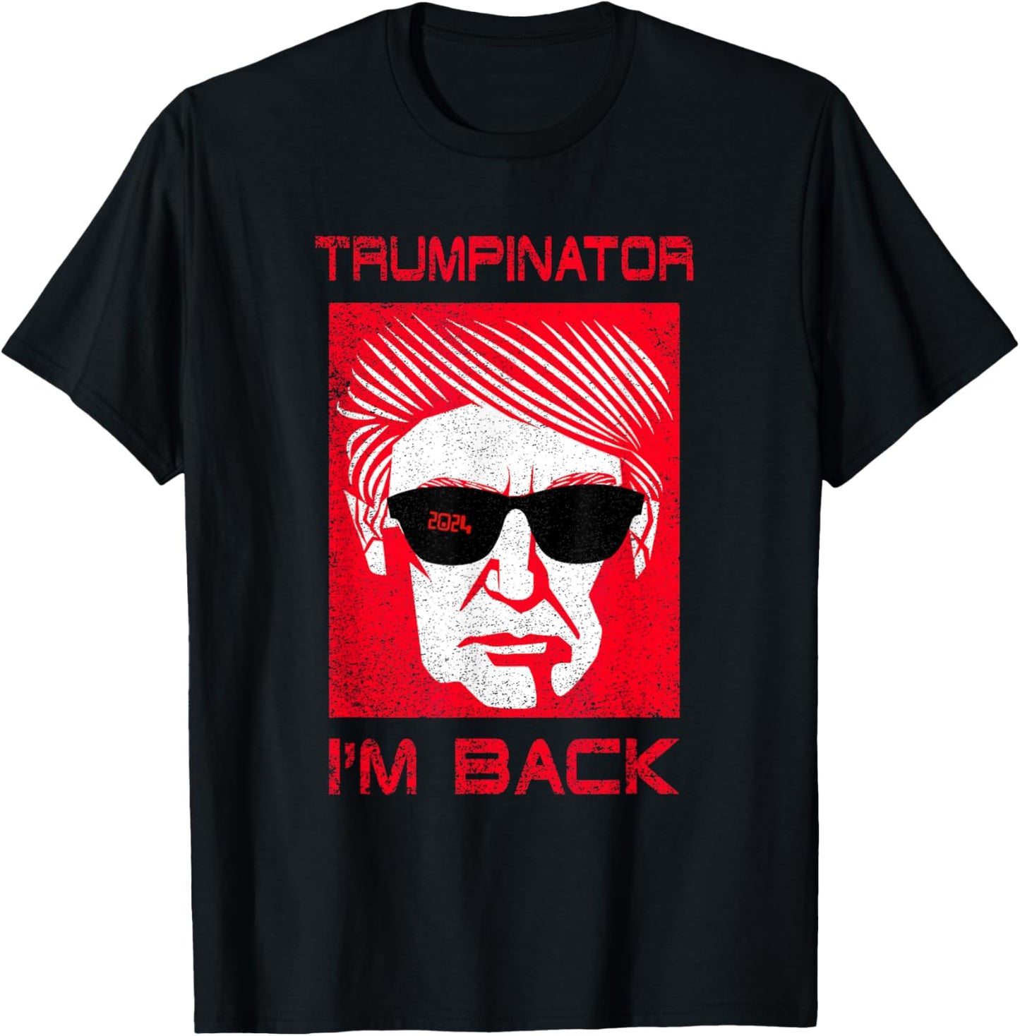 Trumpinator Funny Trump Donald Great President Parody Design T-Shirt - T-Shirt | Black