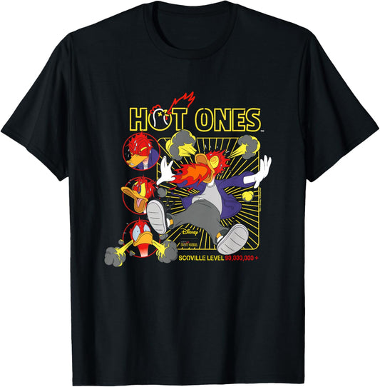 Disney Hot Ones Donald Duck Scoville Level 90000000 and Up T-Shirt - T-Shirt | Black