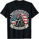 Wounded Warrior American Hero Veteran Military Support T-Shirt - T-Shirt | Black