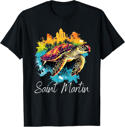 Saint Martin Island T-Shirt - T-Shirt | Black