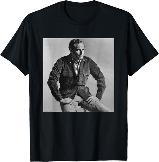 Charlton Heston Ben-Hur Actor Duffy Archive Photography T-Shirt - T-Shirt | Black