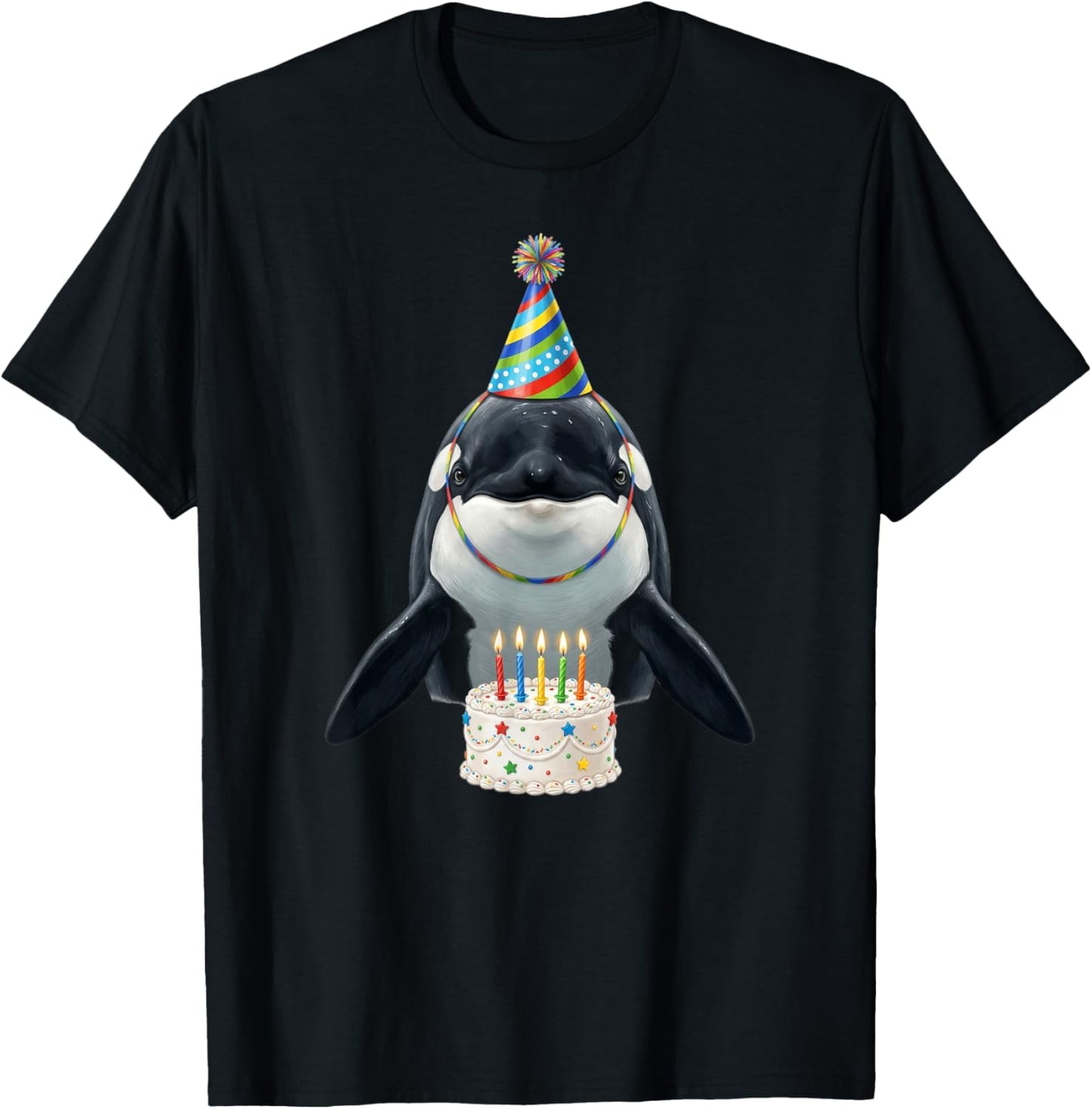 Orca Birthday T-Shirt - T-Shirt | Black