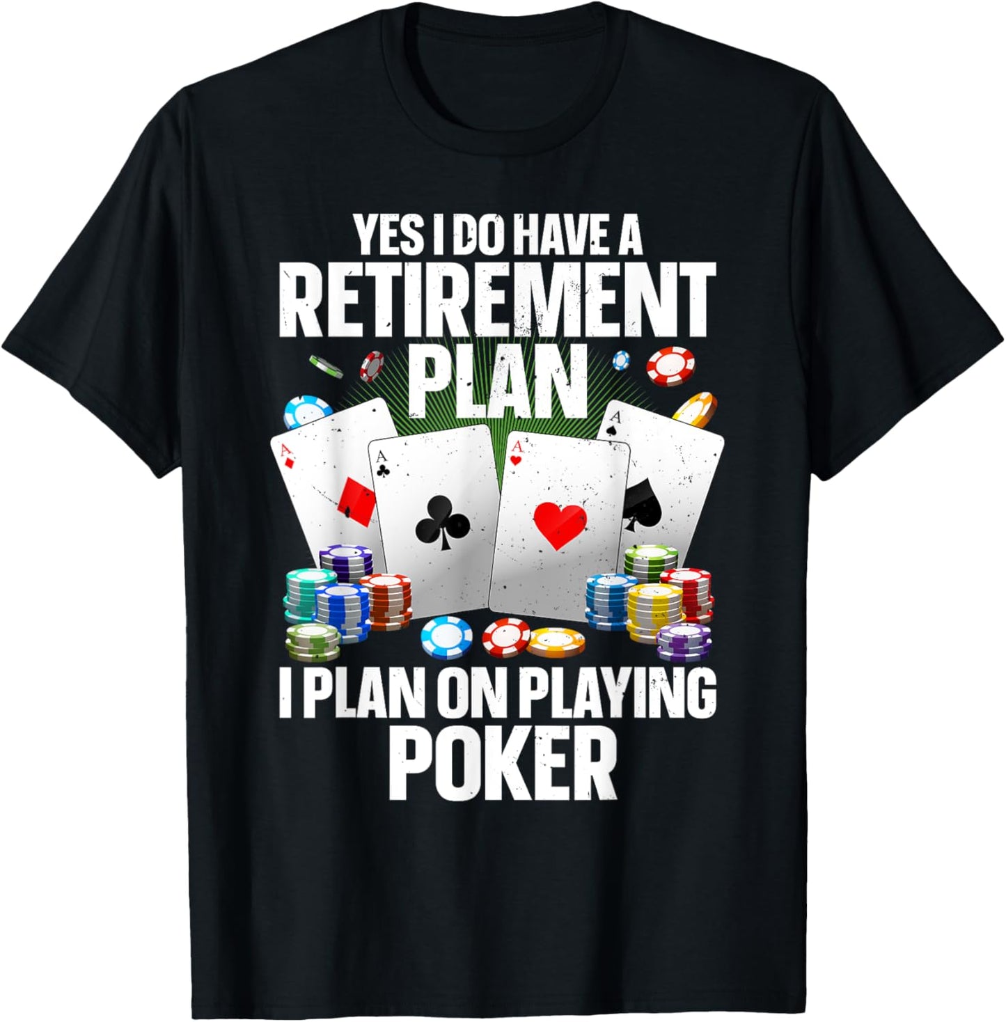 Funny Poker Design Women Poker Player Poker Lover T-Shirt - T-Shirt | Black