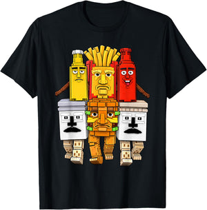 La Food Combinasion Funny Brainrot for Kids Teens T-Shirt - T-Shirt | Black