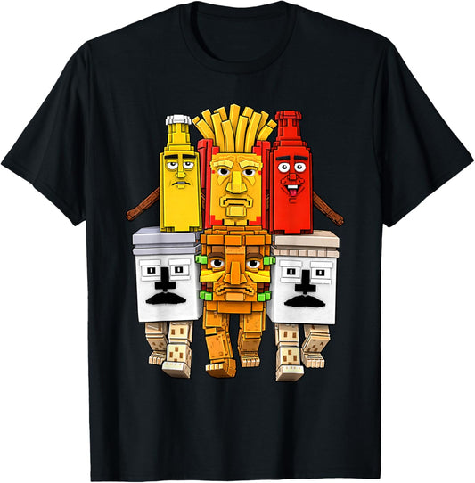 La Food Combinasion Funny Brainrot for Kids Teens T-Shirt - T-Shirt | Black